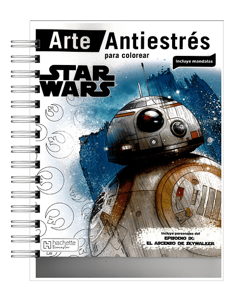 Libro Para Colorear Antiestrés  Star Wars