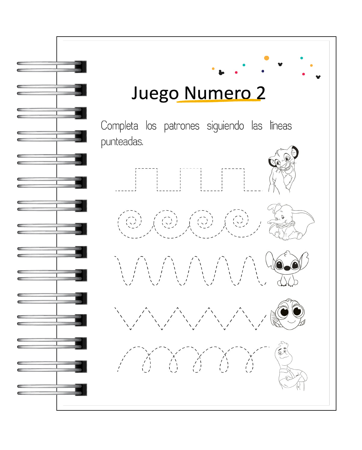 Libro para colorear y de actividades  Disney 100 years 7