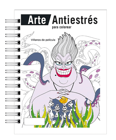 Libro Para Colorear Antiestrés Villanos de películas