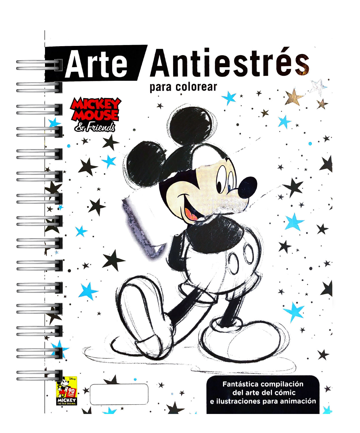 Libro Para Colorear Antiestrés Mickey y sus Amigos 1