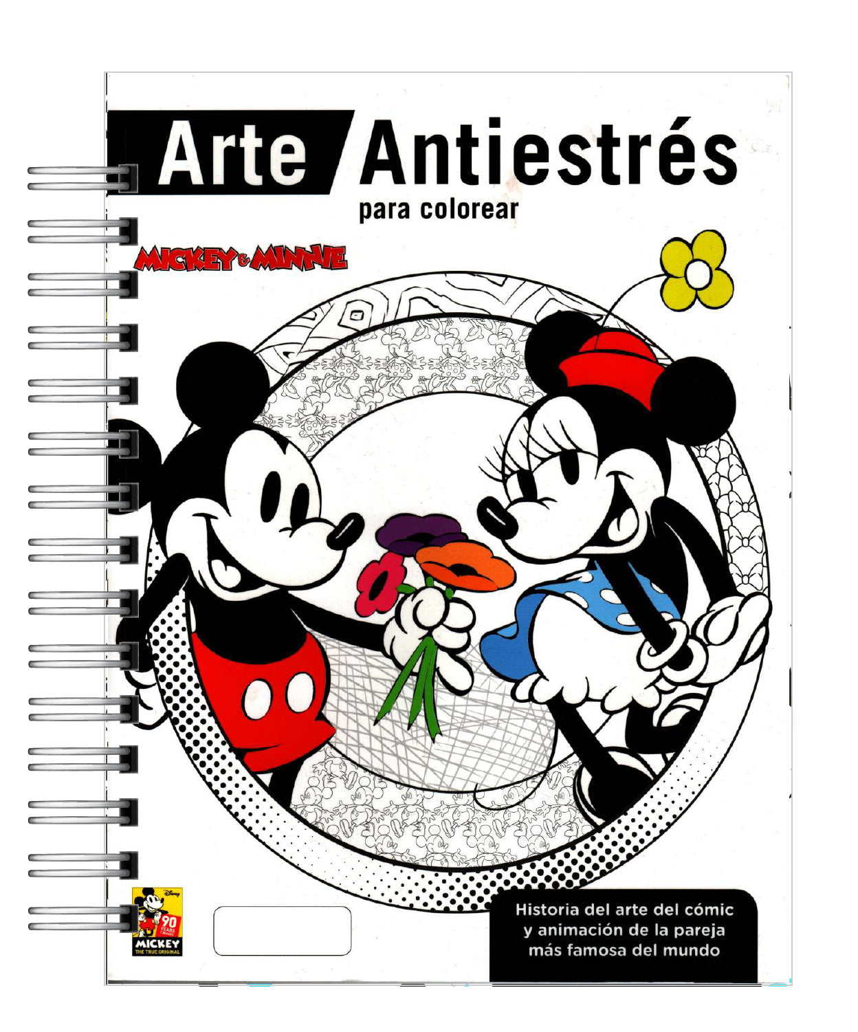 Libro Para Colorear Antiestrés Mickey & Minnie 1