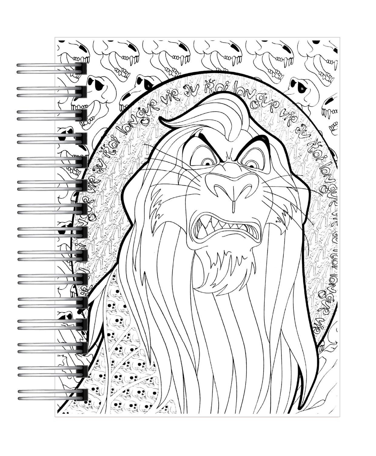 Libro Para Colorear Antiestrés Villanos de películas 2