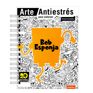 Libro Para Colorear Antiestrés Bob Esponja