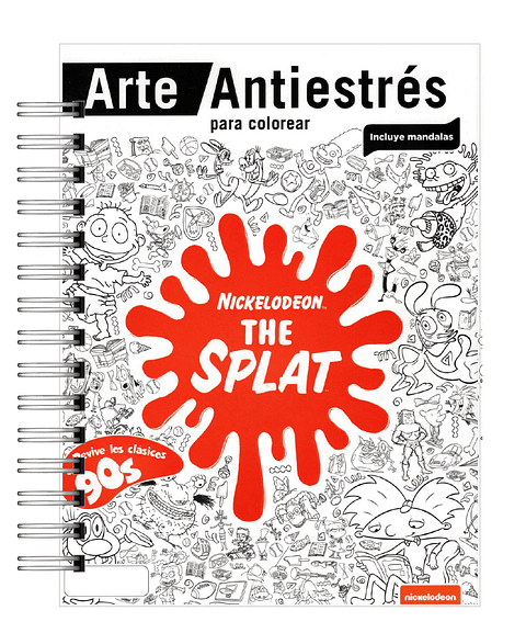 Libro Para Colorear Antiestrés The Splat Nickelodeon
