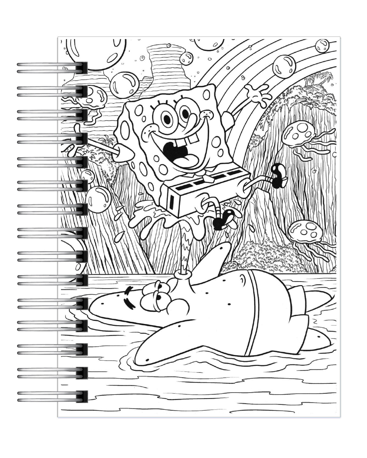 Libro Para Colorear Antiestrés Bob Esponja 3