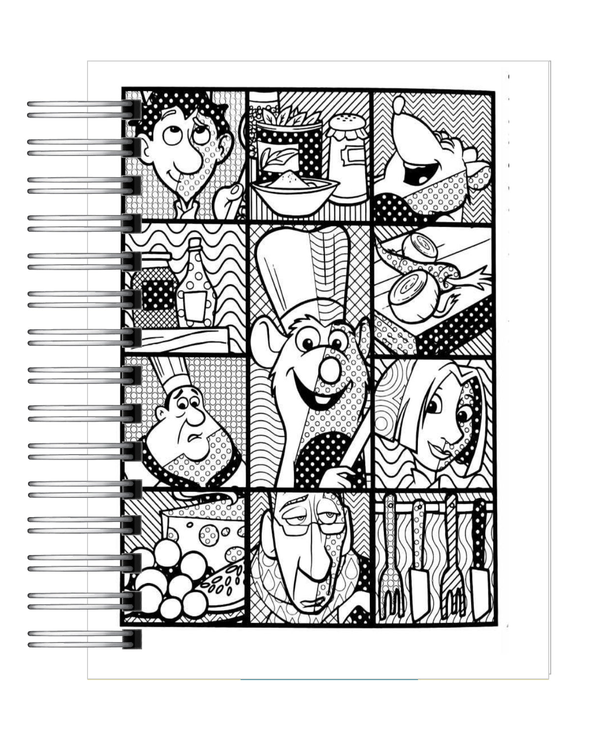 Libro para colorear personajes Pixar 7