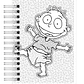 Libro Para Colorear Antiestrés Rugrats - Miniatura 2