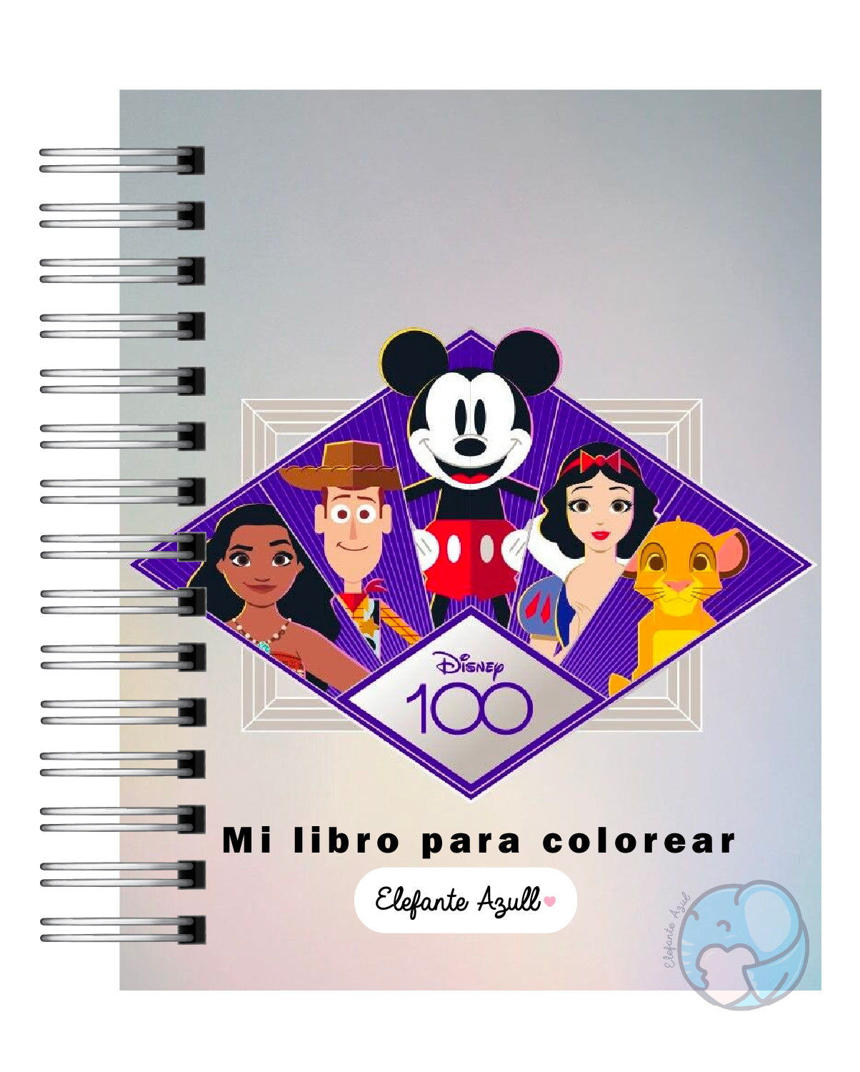 Libro para colorear personajes Pixar 9