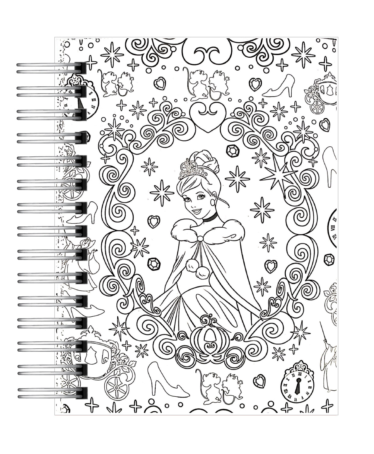 Libro Para Colorear Antiestrés PRINCESAS ENCANTADORAS 2