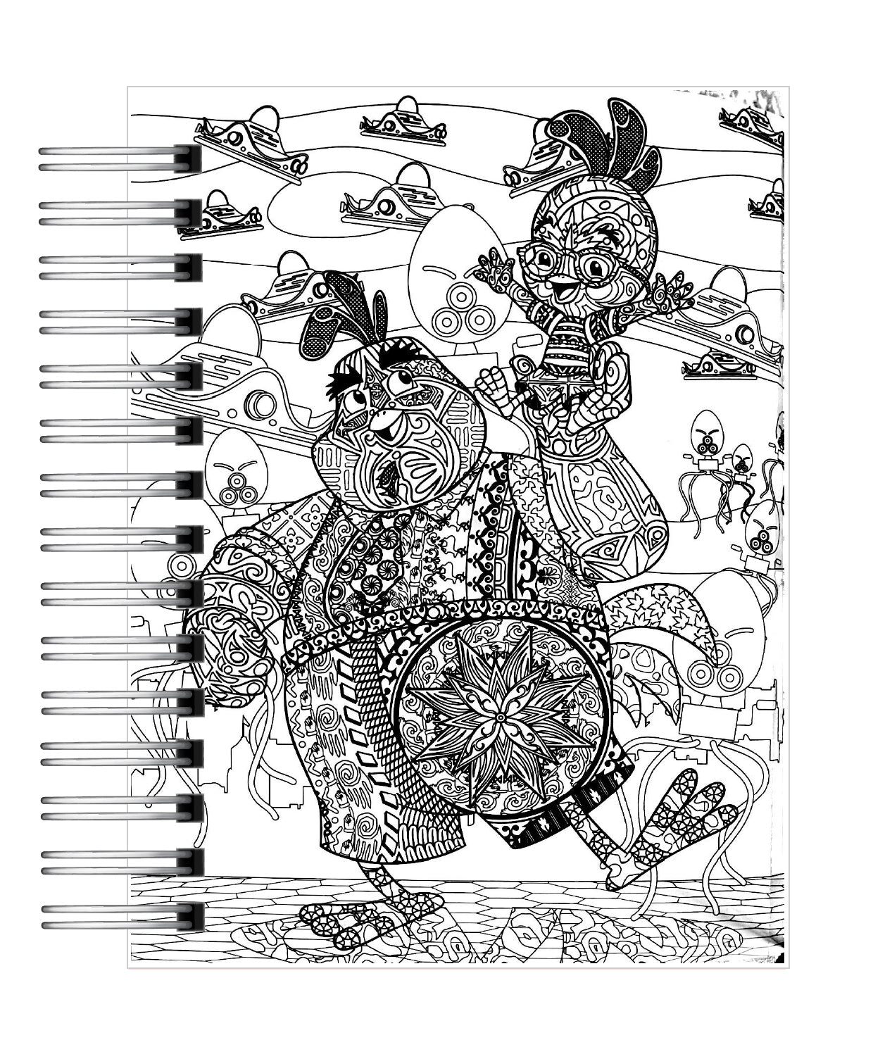 Libro Para Colorear Antiestrés Amigos de Pelicula 4