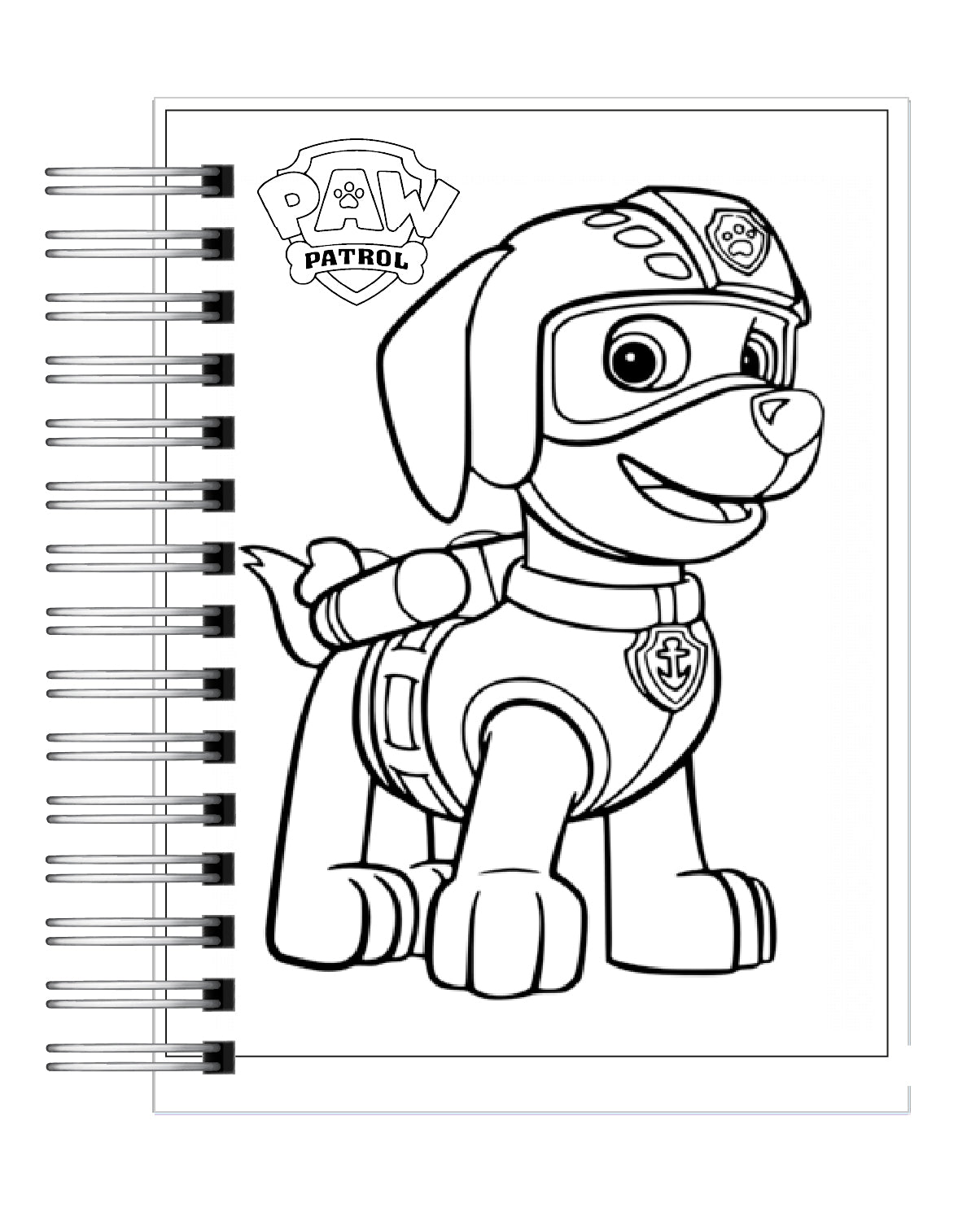 Libro para colorear  Paw Patrol 3