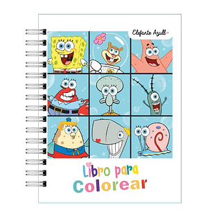 Libro para colorear Bob Esponja