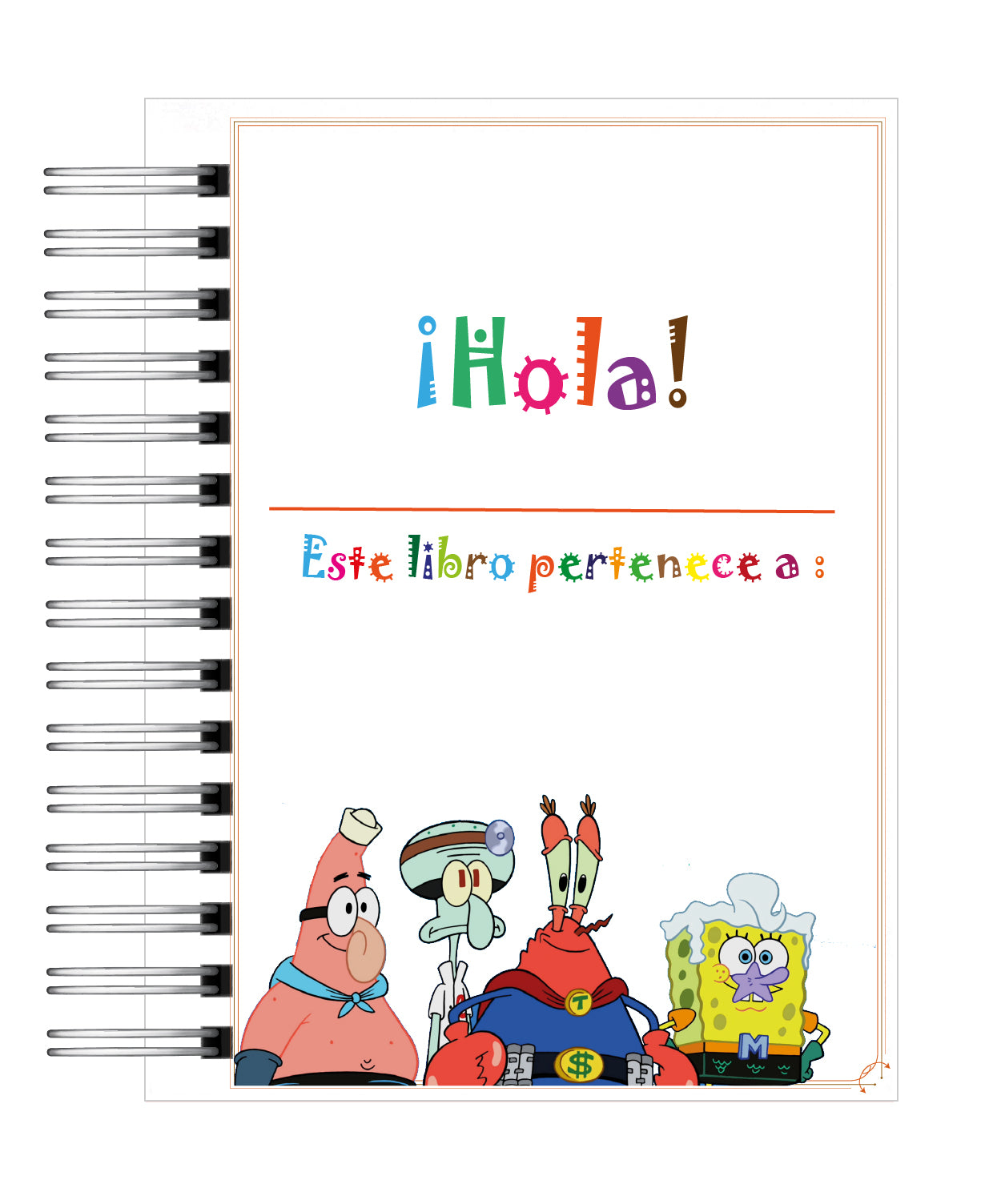 Libro para colorear Bob Esponja 2