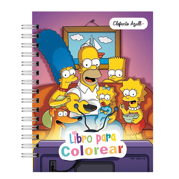 Libro para colorear  Los Simpsons