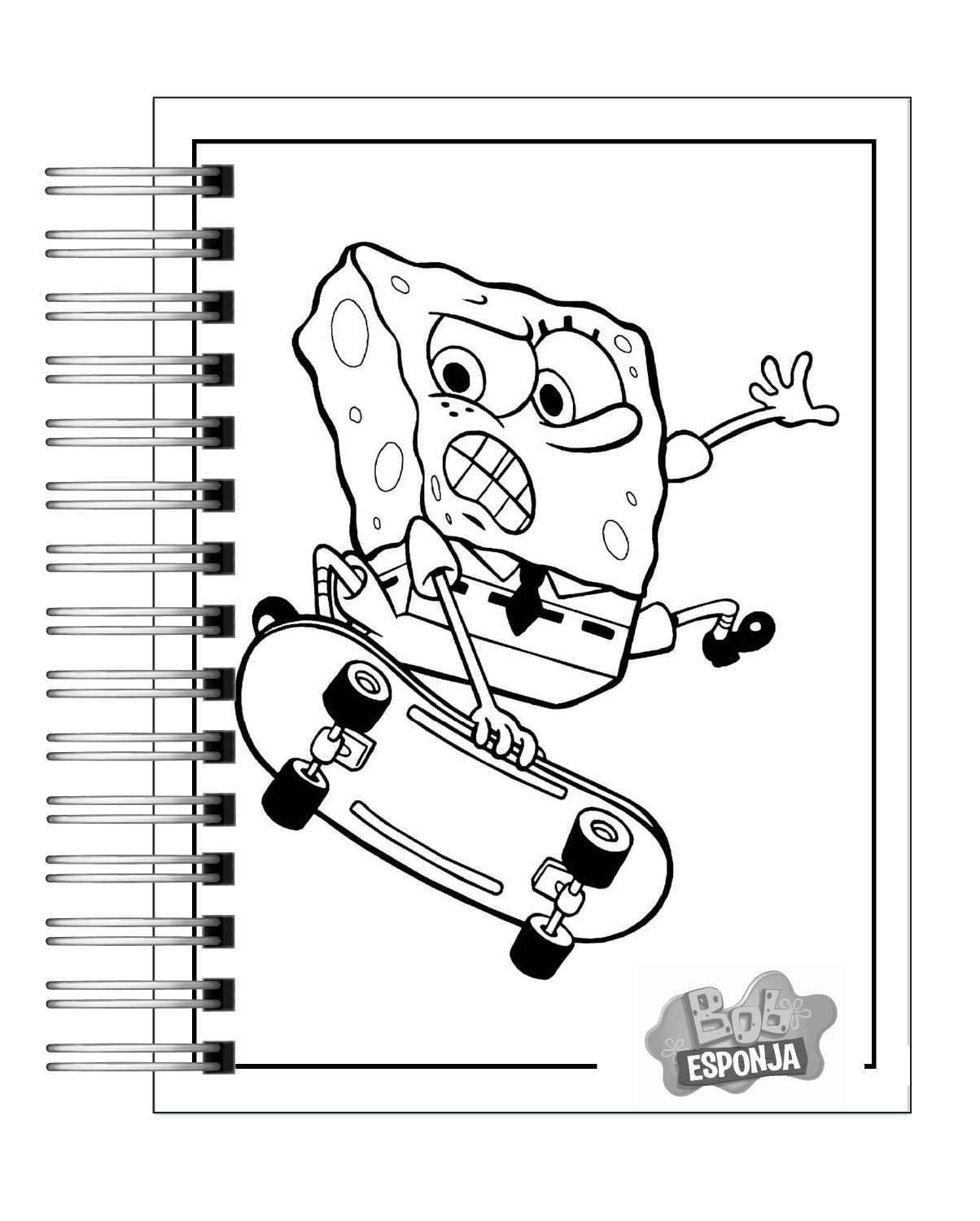 Libro para colorear Bob Esponja 3