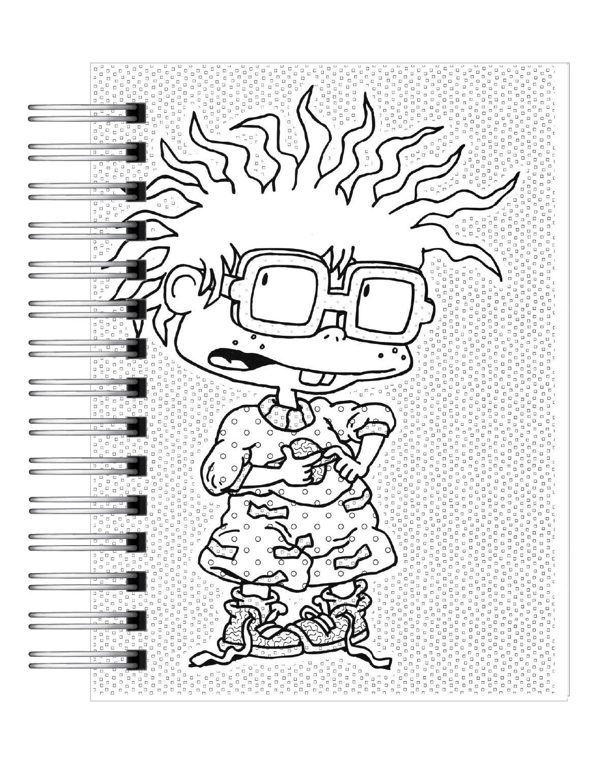 Libro Para Colorear Antiestrés Rugrats 7