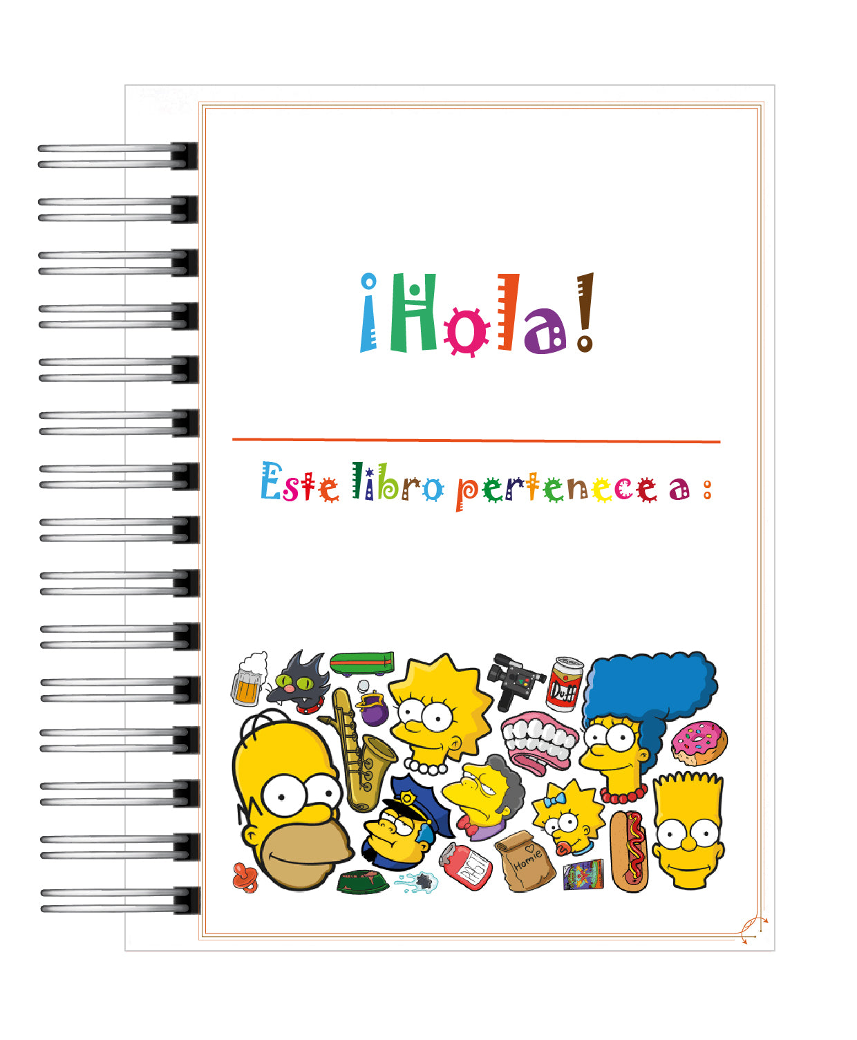 Libro para colorear  Los Simpsons 2