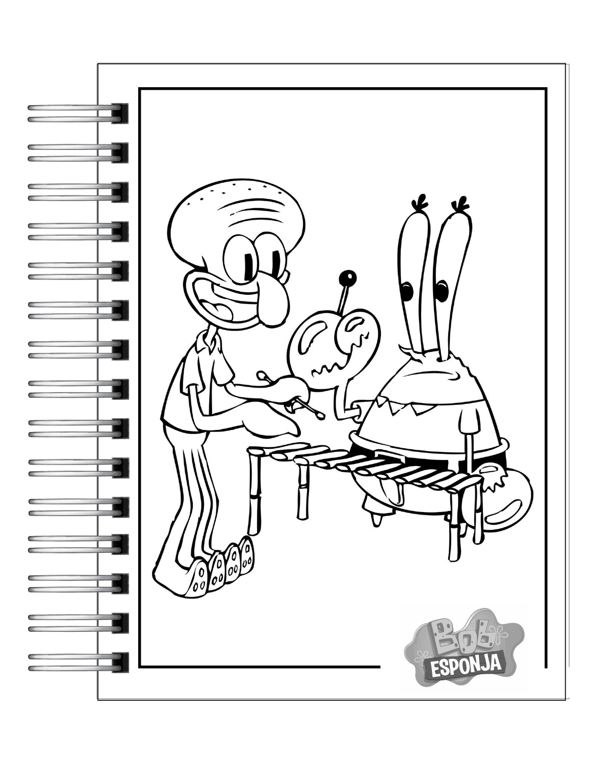 Libro para colorear Bob Esponja 5