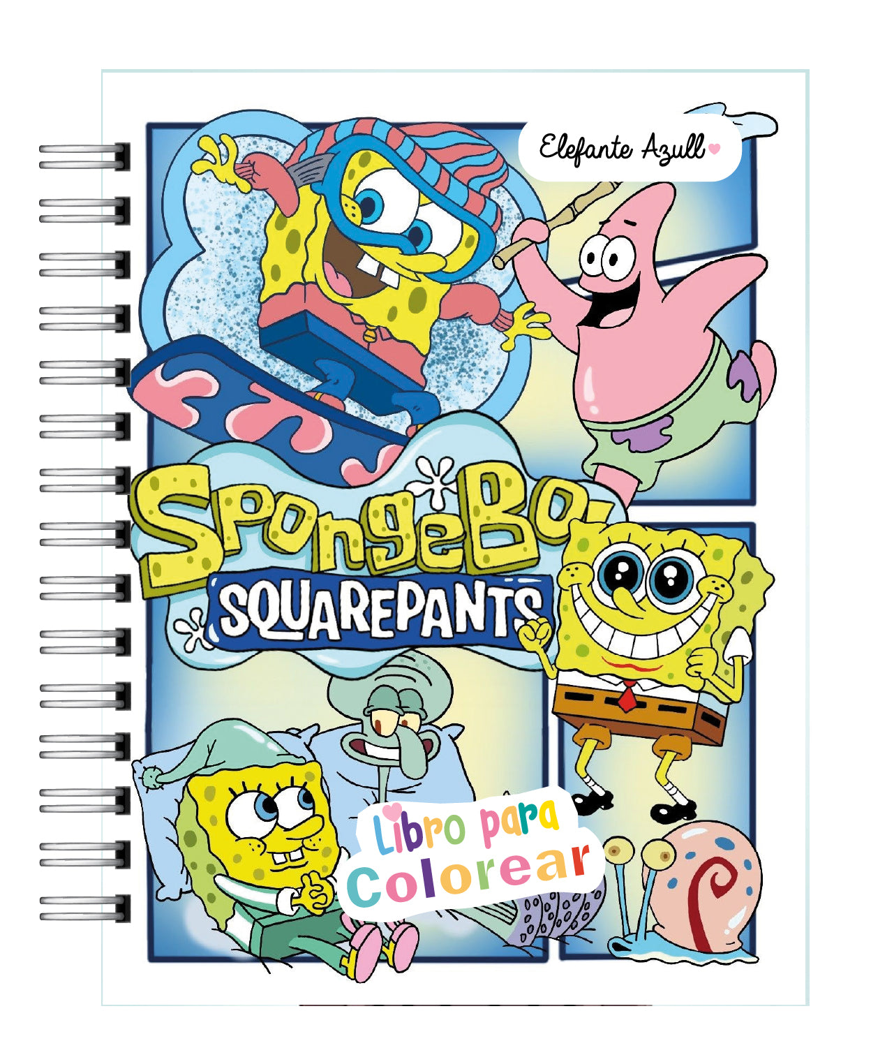 Libro para colorear Bob Esponja 7