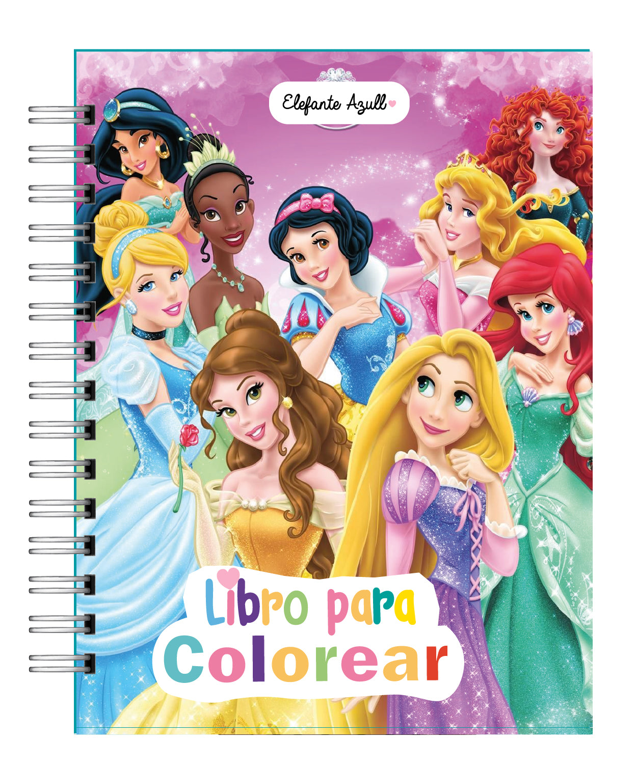 Libro para colorear  Princesas Disney 8