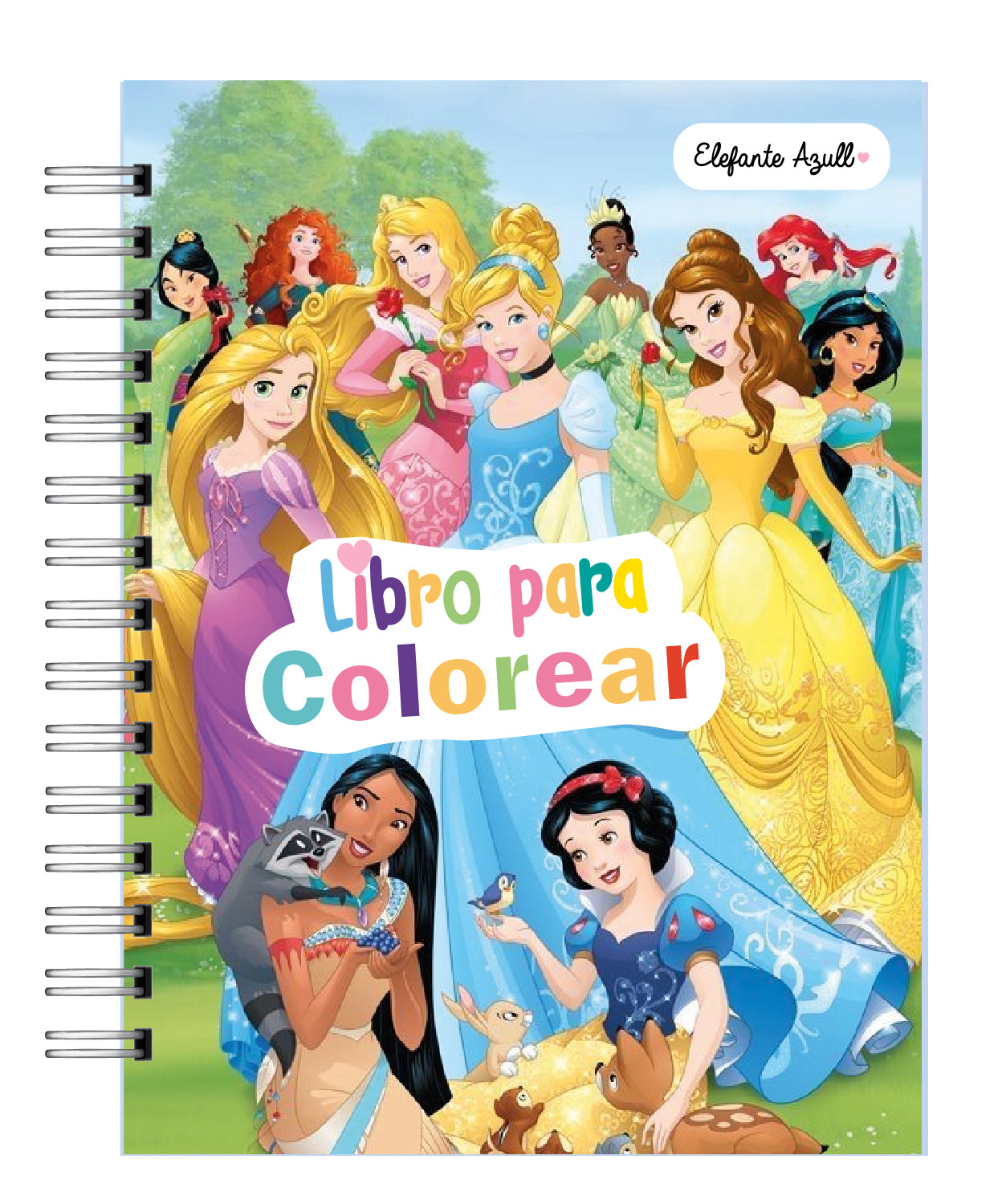 Libro para colorear  Princesas Disney 9