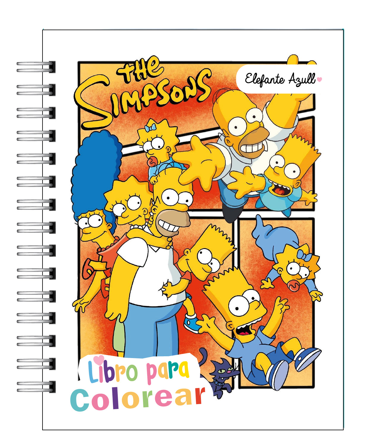 Libro para colorear  Los Simpsons 8