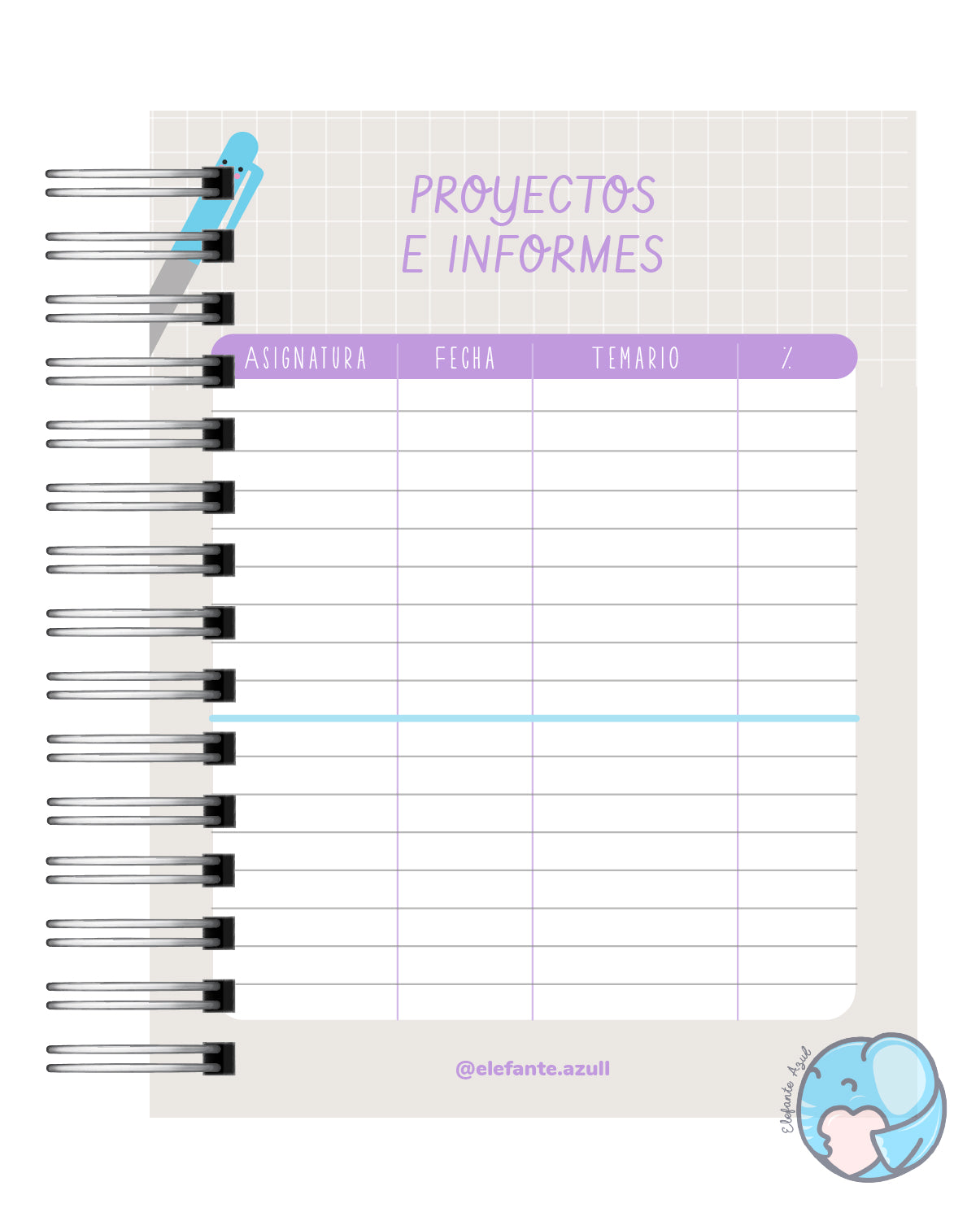 Planificador  Escolar 7