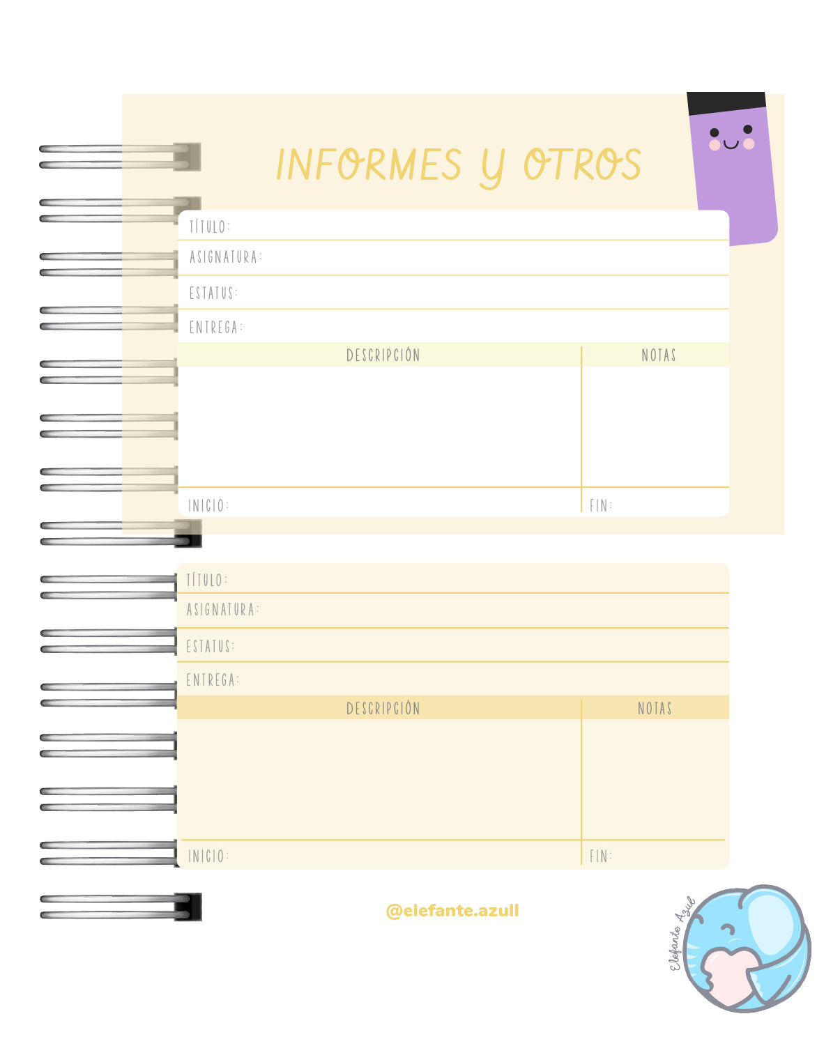 Planificador  Escolar 8