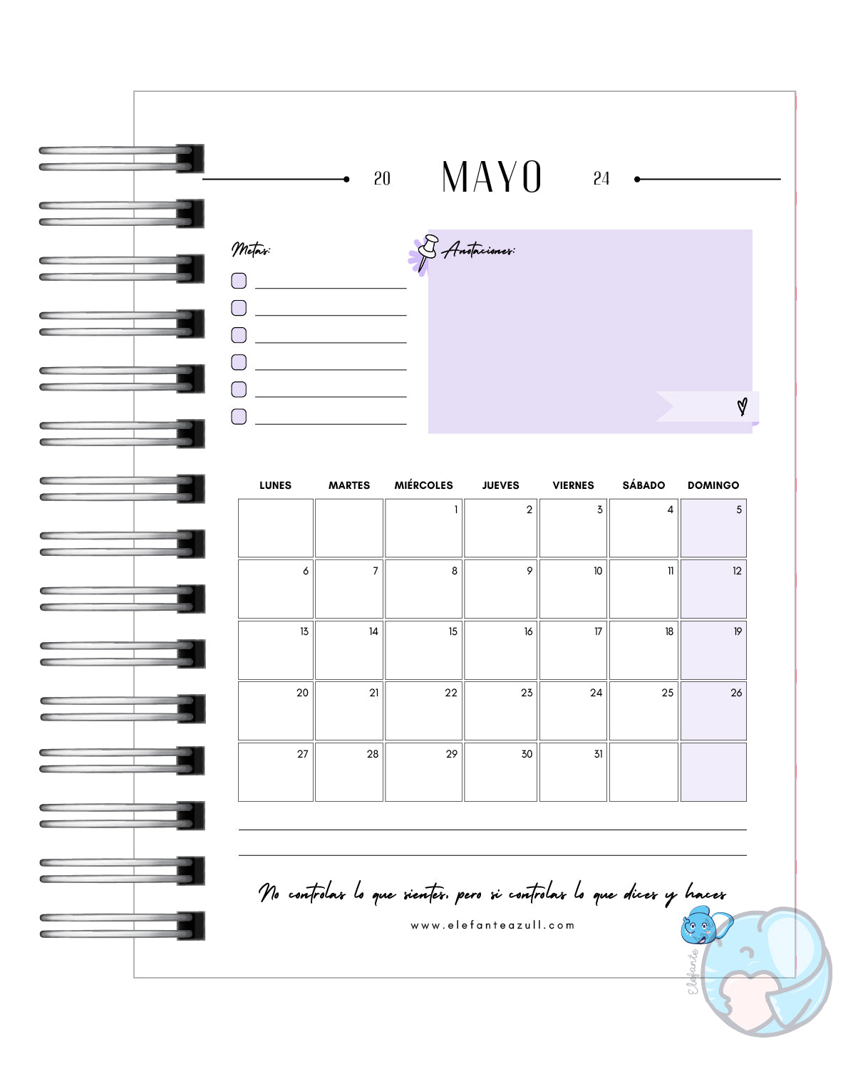 Planificador Productividad Total 2026 10