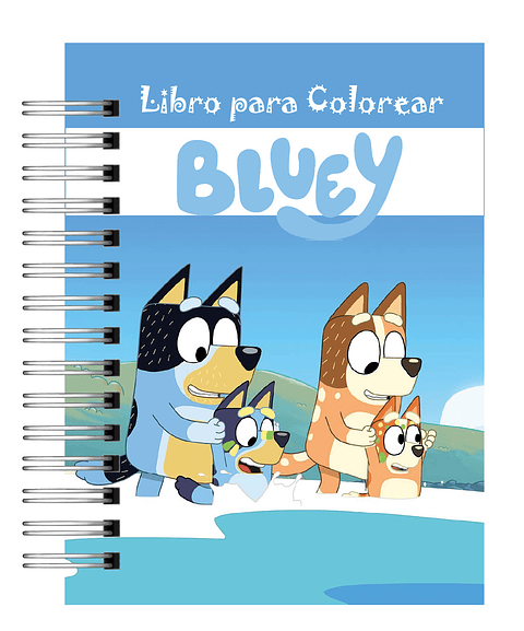 Libro para colorear “Bluey”