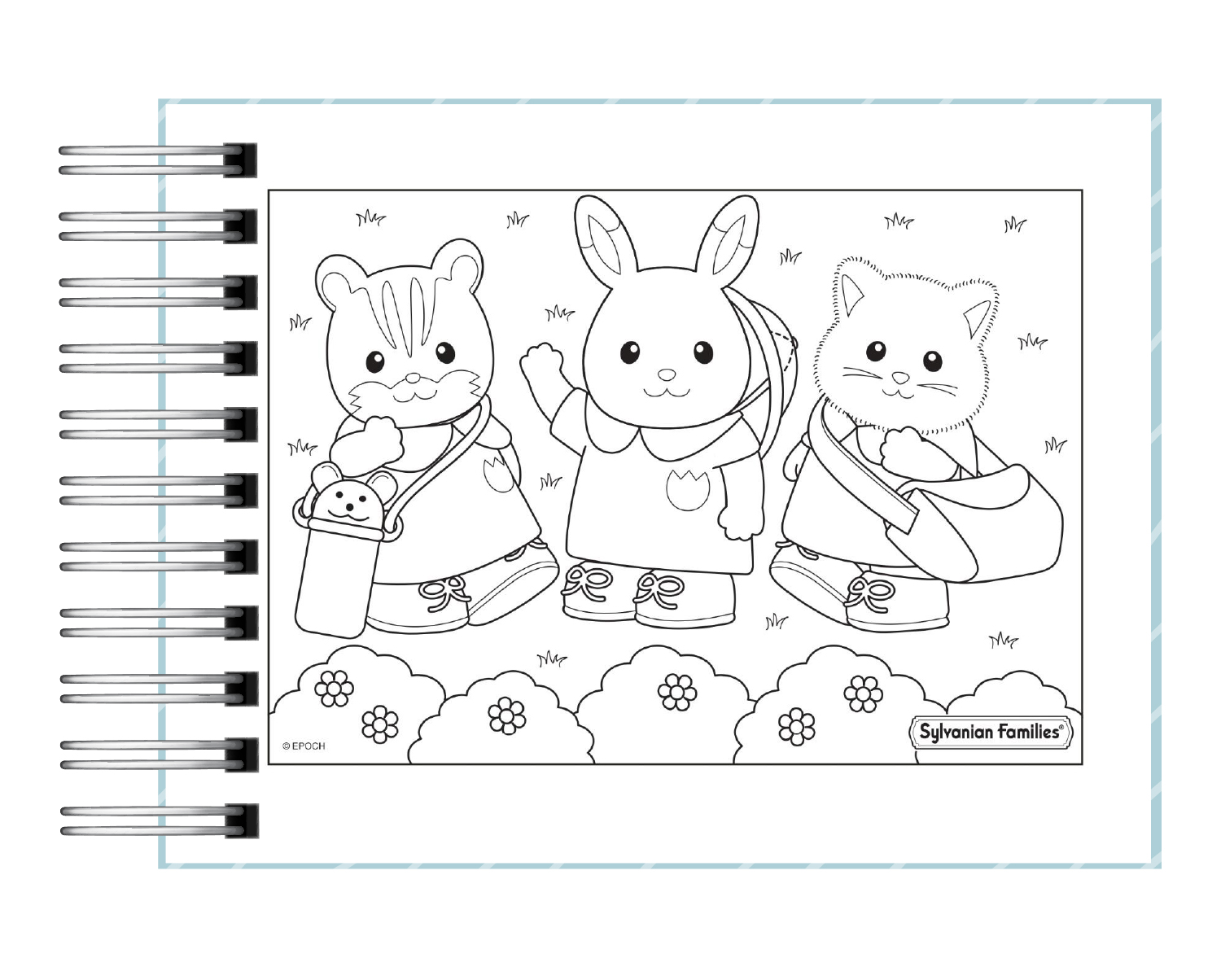 Libro de colorear Sylvanian family 3