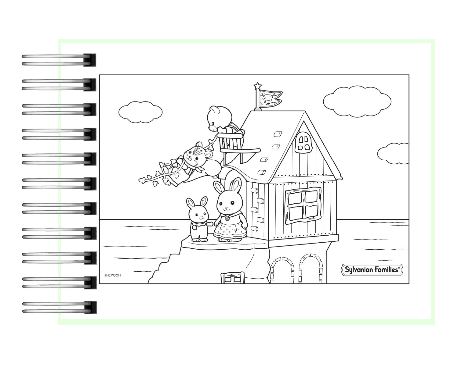 Libro de colorear Sylvanian family 4