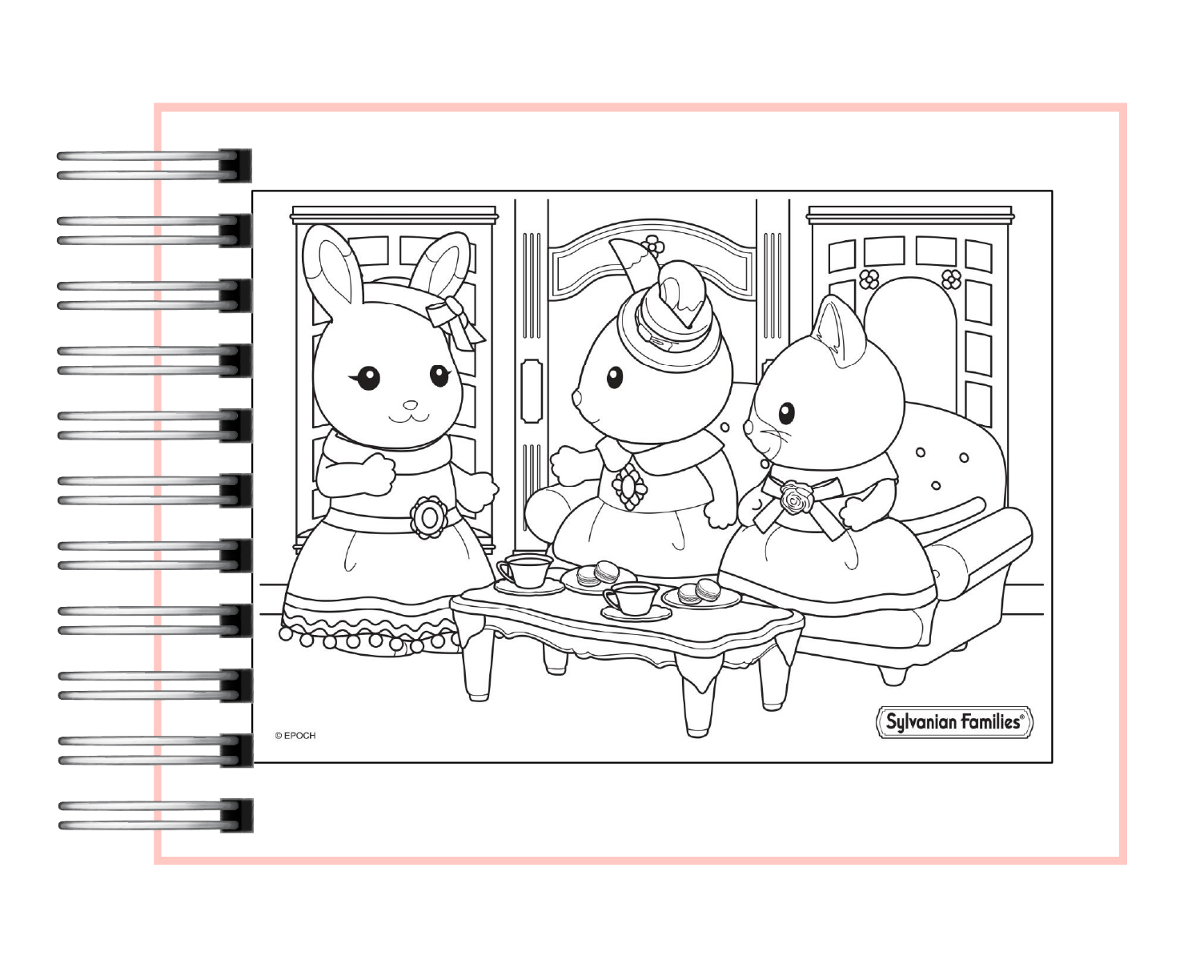 Libro de colorear Sylvanian family 6