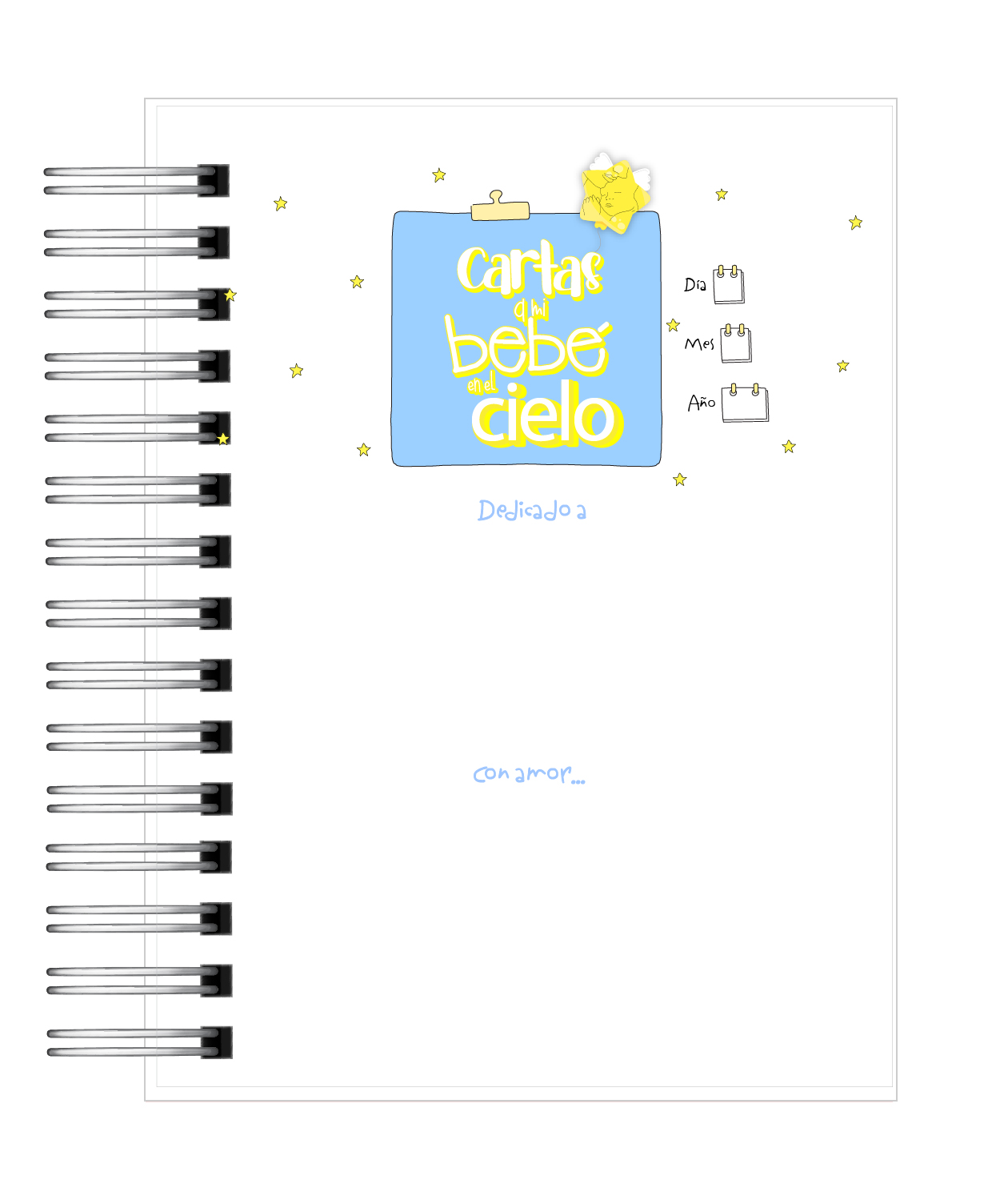 Libreta Cartas a mi bebé en el cielo 2