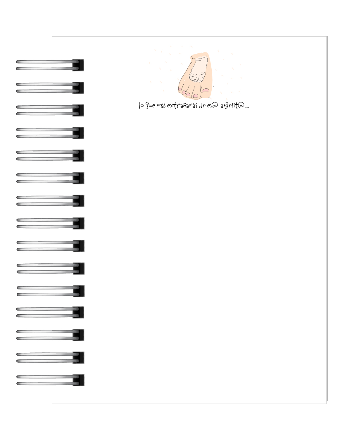 Libreta Cartas a mi bebé en el cielo 7
