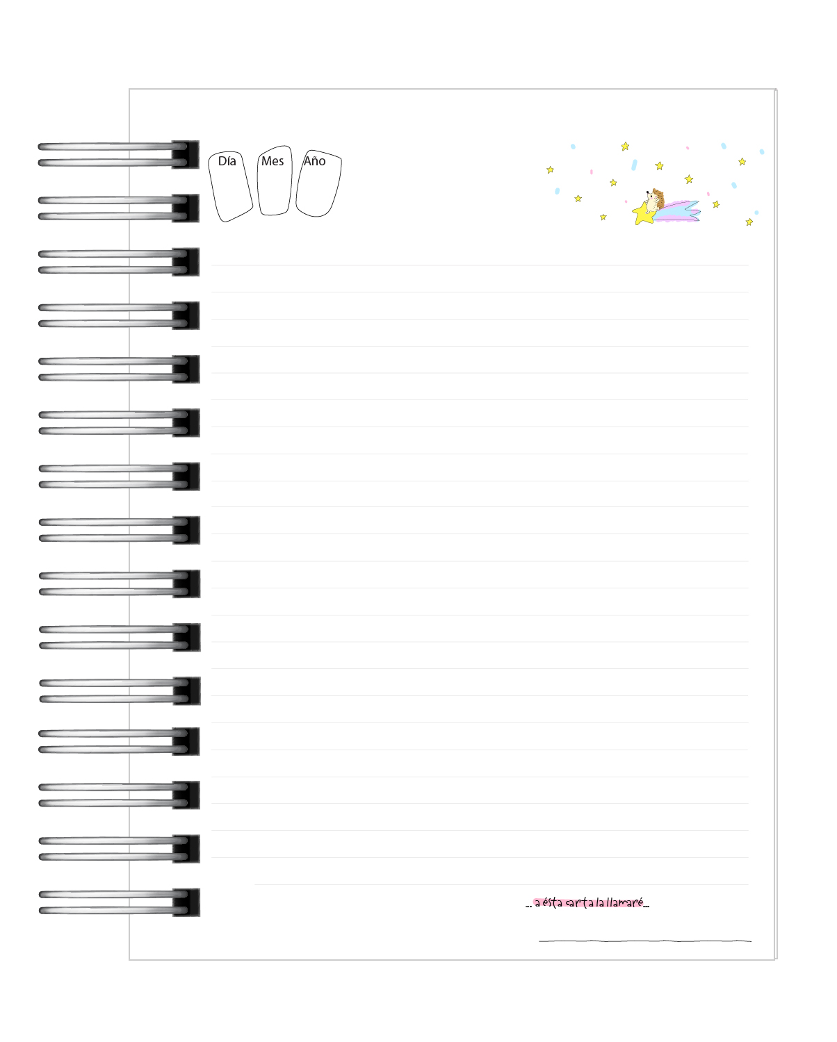 Libreta Cartas a mi bebé en el cielo 9