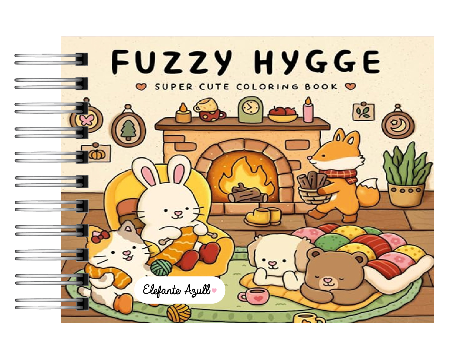 Libro para Colorear Fuzzy Hygge 1