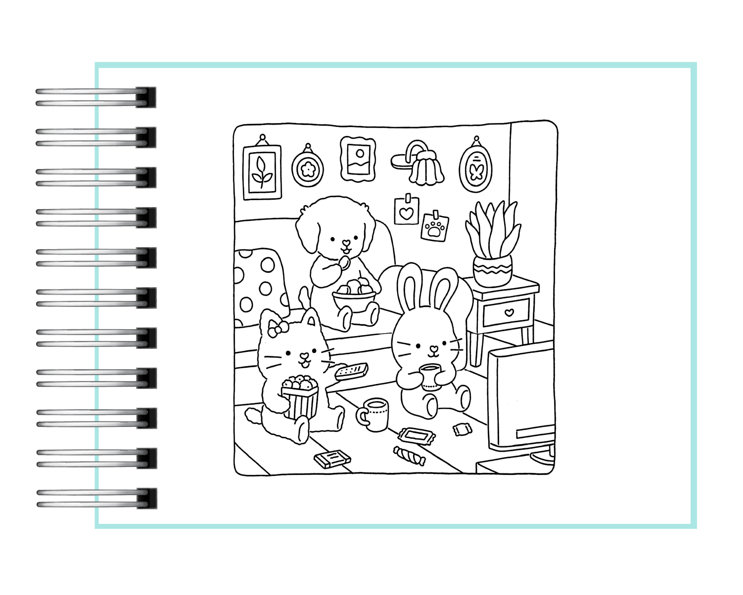 Libro para Colorear Fuzzy Hygge 4