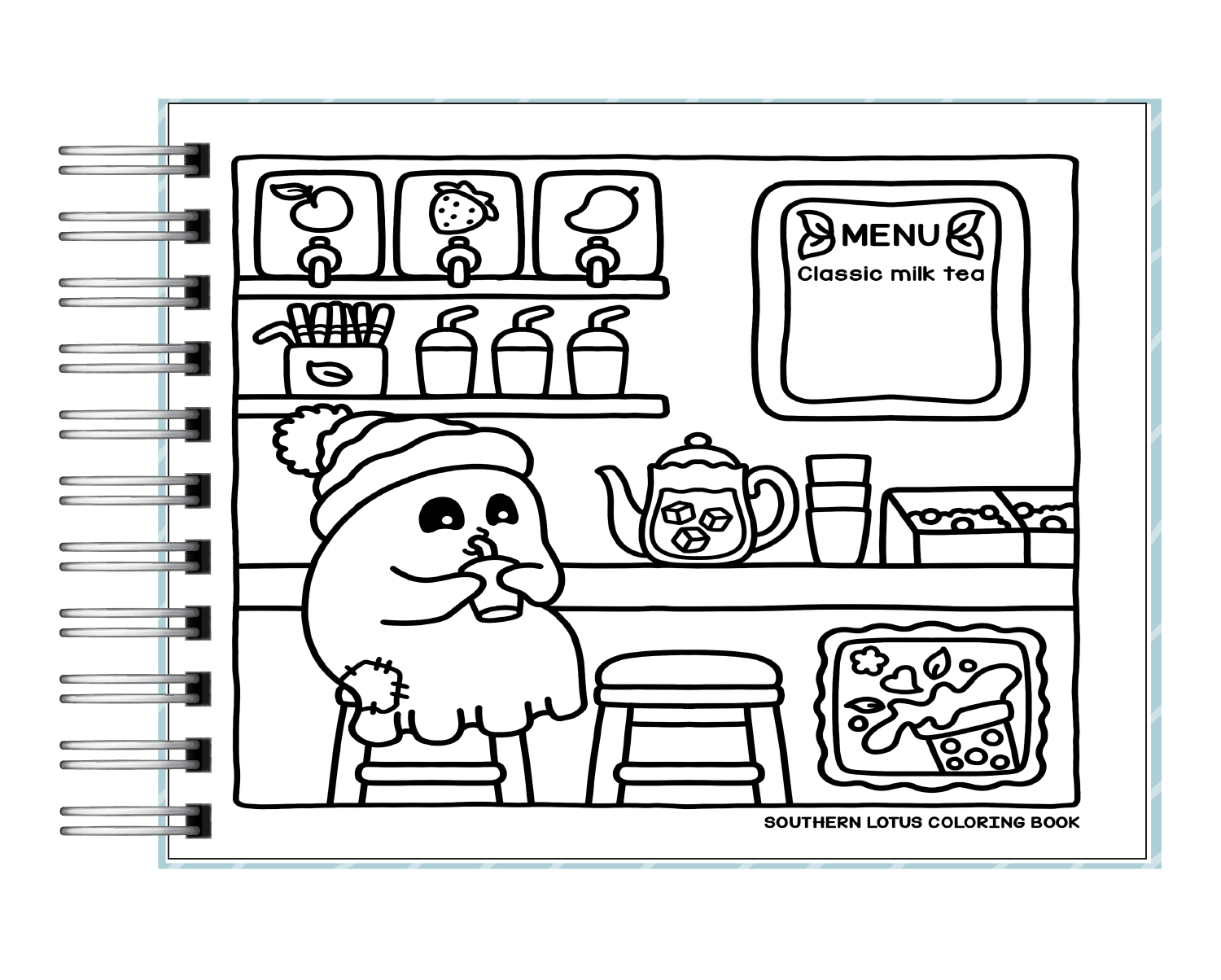 Libro para colorear Spooky Vibes 2