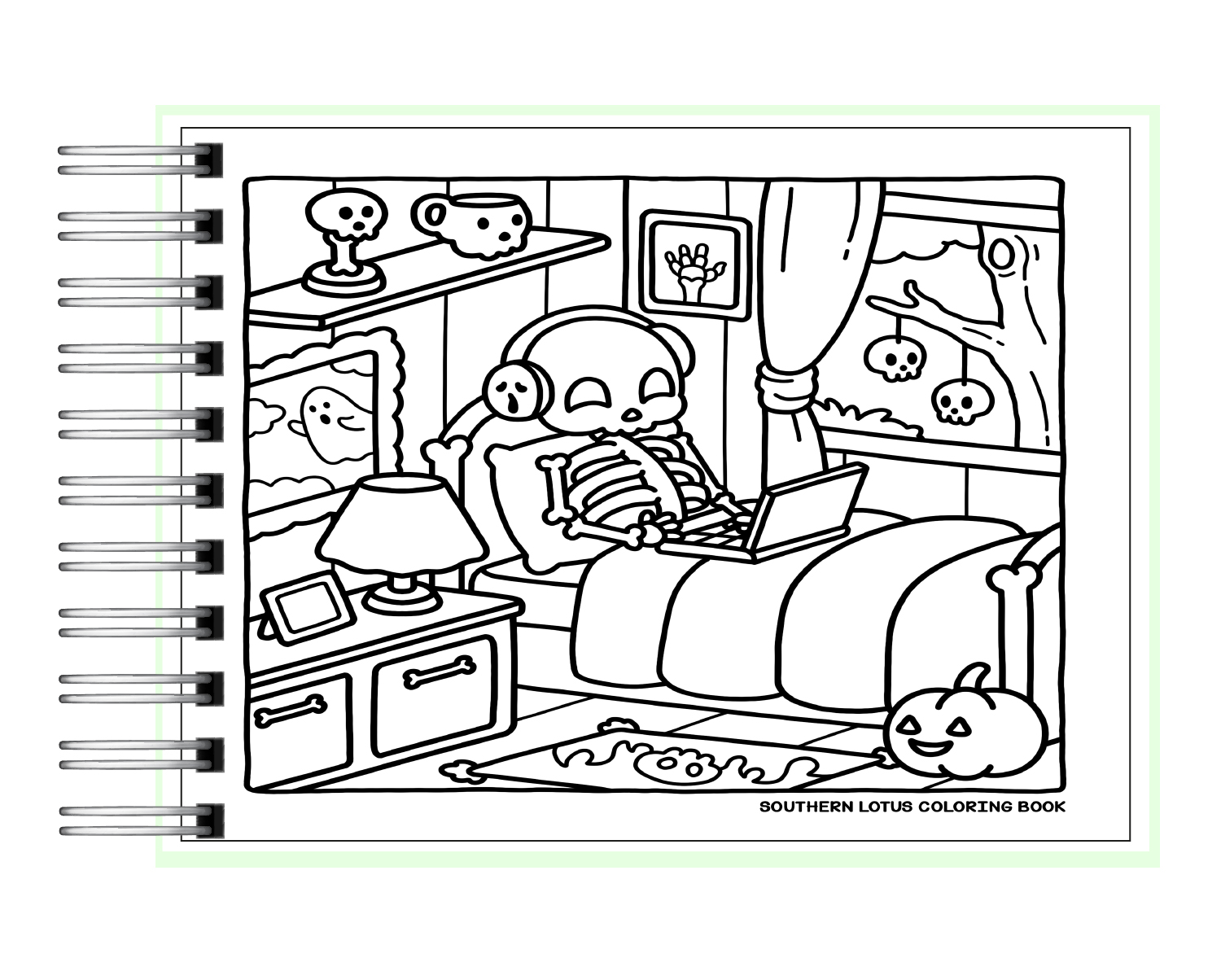 Libro para colorear Spooky Vibes 3