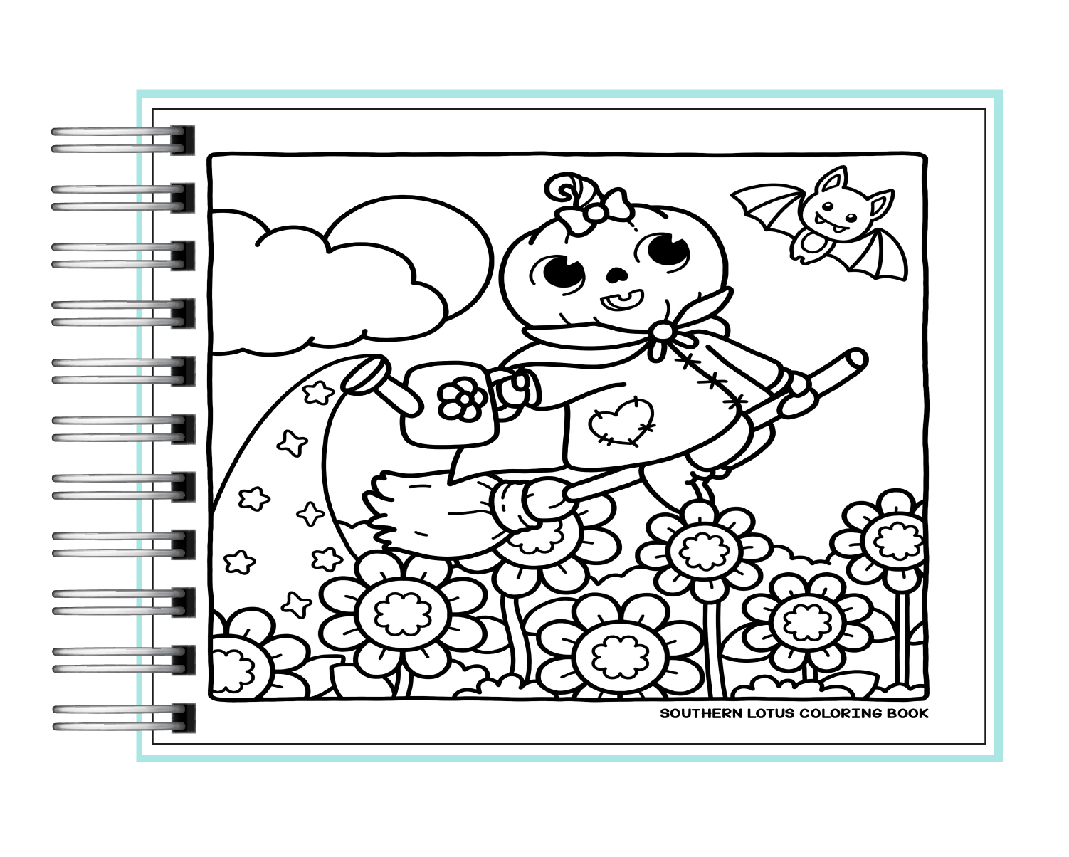 Libro para colorear Spooky Vibes 4