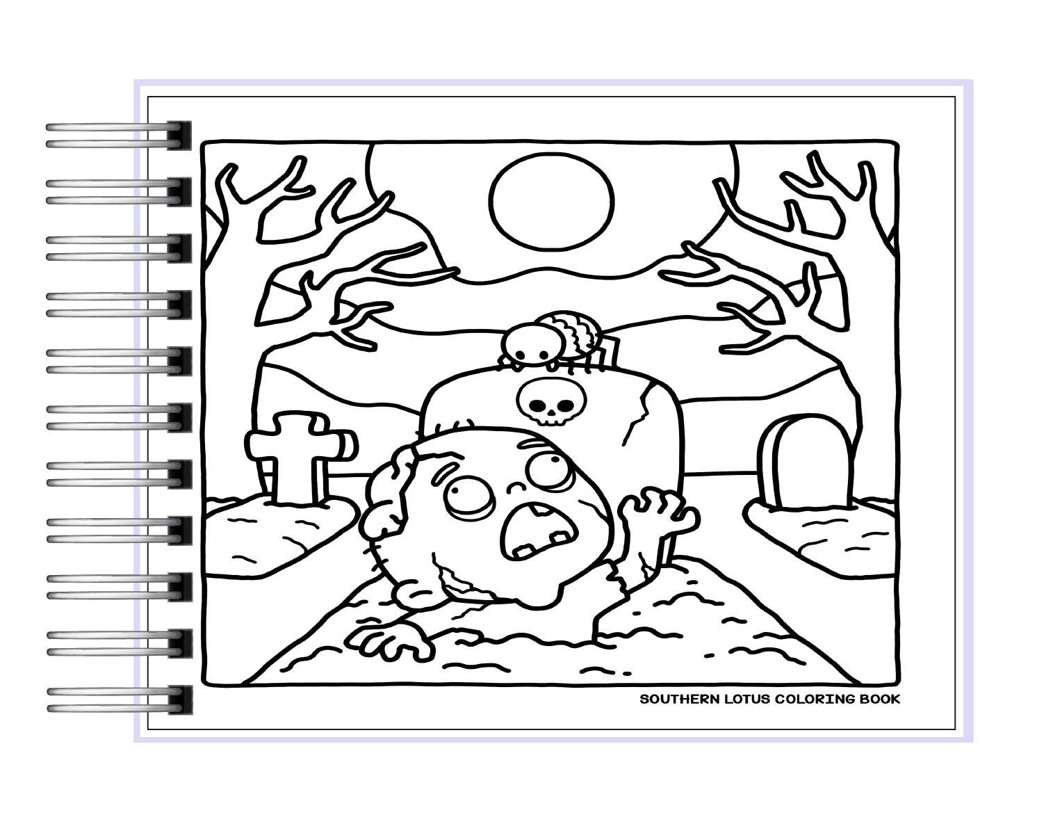 Libro para colorear Spooky Vibes 6