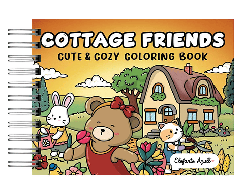 Libro para Colorear Cottage Friends 