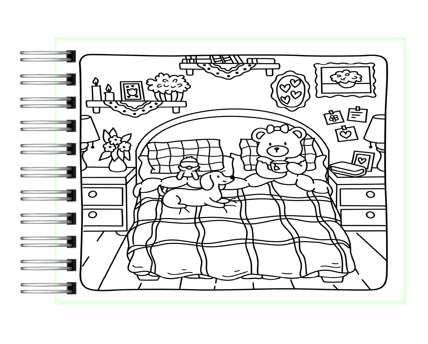 Libro para Colorear Cottage Friends  3