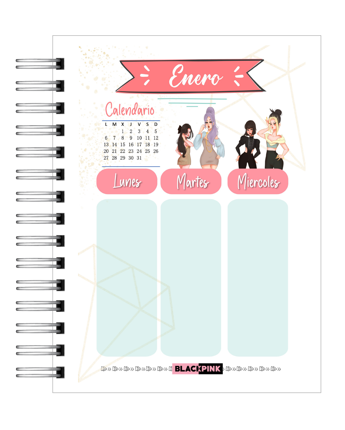 Agenda Black Pink 2026 6