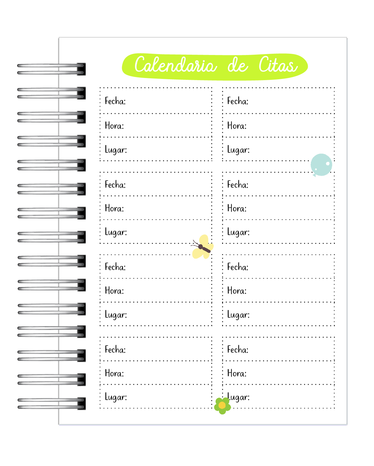 Agenda Diario de Embarazo 3