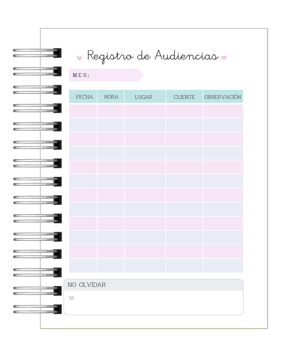Agenda Abogada 2026 6