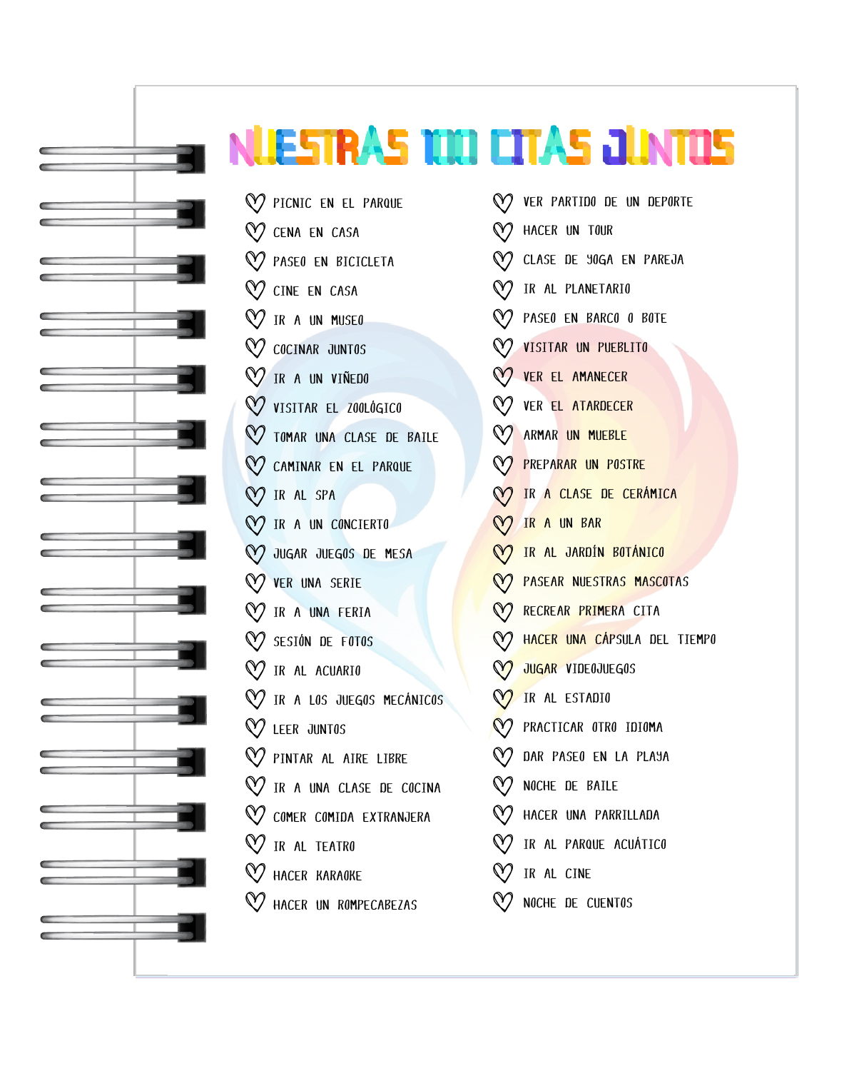 Libro 100 Citas para Enamorarnos 3