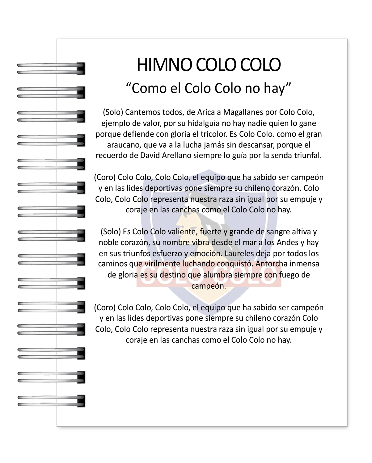 Agenda Colo Colo 2026 5