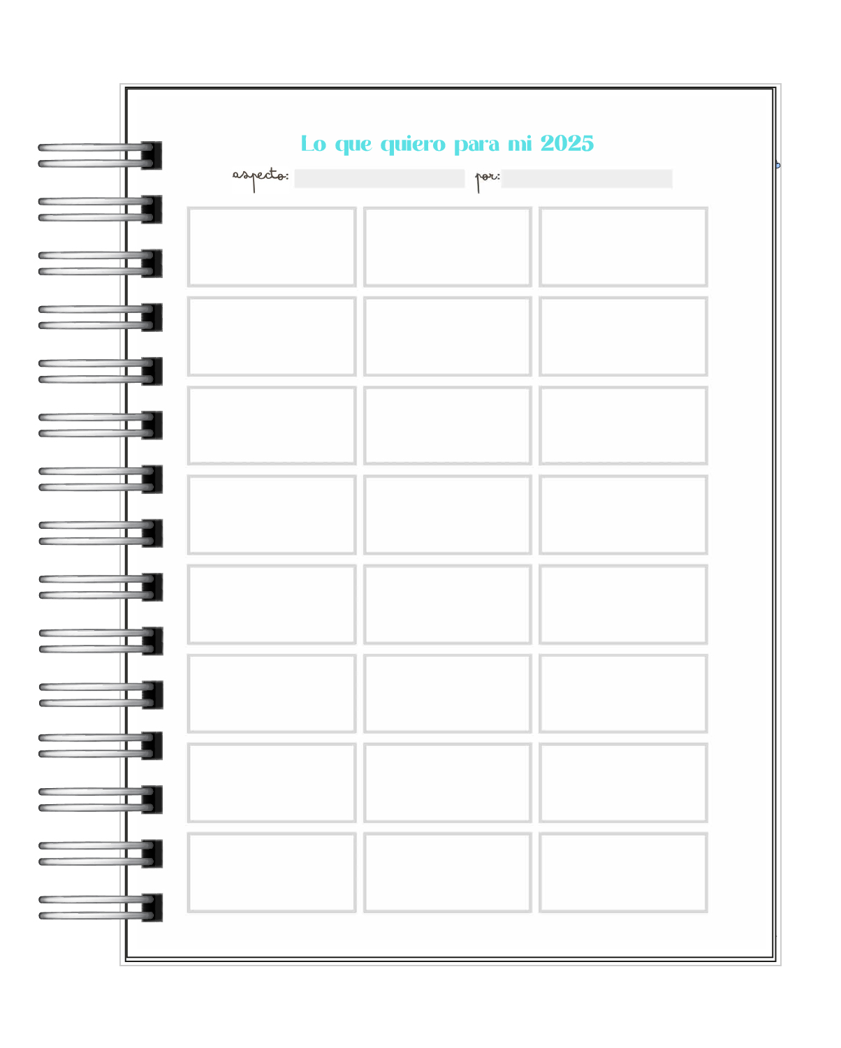 Planificador de Propósitos  7